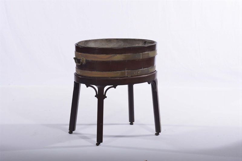 Rinfrescatoio in legno di mogano, Inghilterra fine XIX secolo  - Auction Antiques and Old Masters - Cambi Casa d'Aste