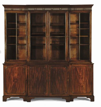 Grande Vetrina in Stile Regency, Inghilterra XIX Secolo