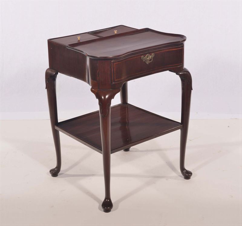 Tavolo da lavoro in mogano, Inghilterra fine XVIII secolo  - Auction Time Auction 3-2014 - Cambi Casa d'Aste