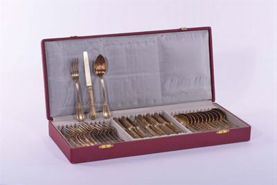 Servizio di Posate in Argento in Custodia