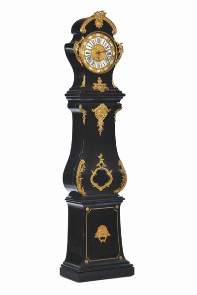 Pendola in Legno Ebanizzato, Francia Epoca Reggenza