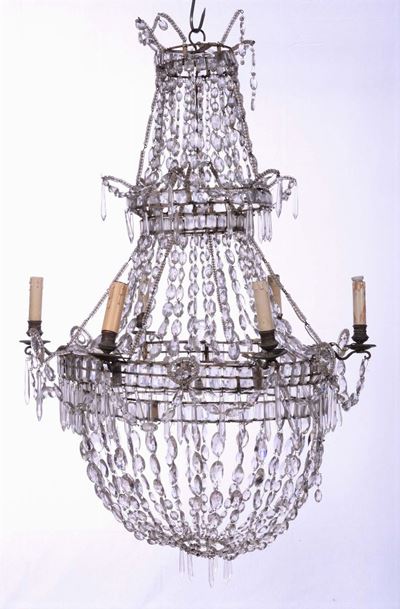 Lampadario a Mongolfiera a Sei Luci