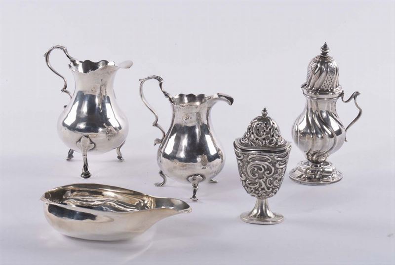Cinque piccoli oggetti in argento  - Asta Antiquariato e Dipinti Antichi - Cambi Casa d'Aste