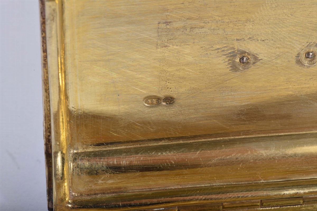 Due Scatolette Diverse in Argento, Smalti e Pietre Dure