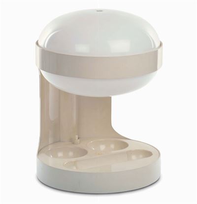 Joe Colombo - Kartelllampada Kd 27 con Base Portaoggetti