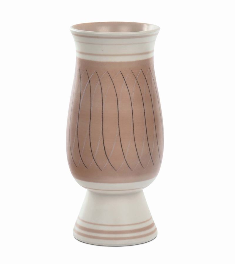 Alfred Read Burgess - Freeform Vase brown mod. 704 PR.B  - Asta Arti Decorative del XX secolo - I - Cambi Casa d'Aste