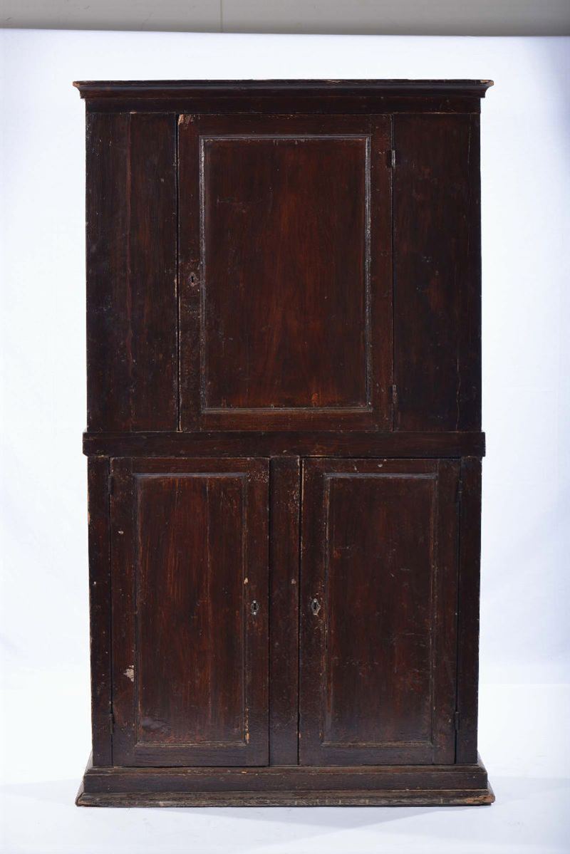 Stipo in legno dolce, XIX secolo  - Auction OnLine Auction 09-2012 - Cambi Casa d'Aste