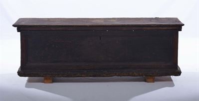 Cassapanca Rustica in Legno Intagliato