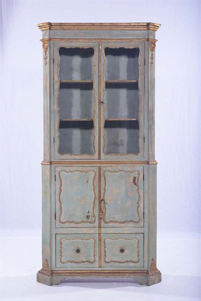 Vetrinetta in Legno Laccato Verde