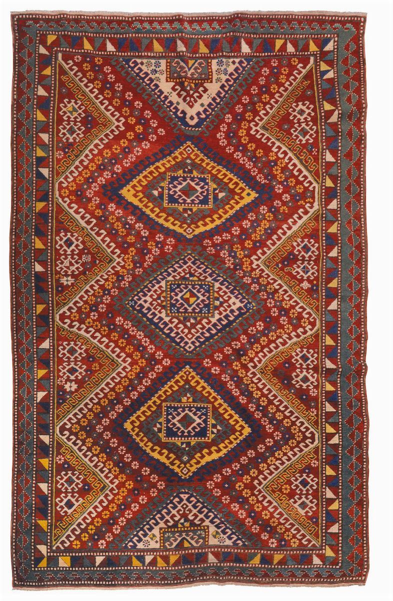 Kasak carpet early 20th century.Good condition.  - Auction Ancient Carpets - Cambi Casa d'Aste