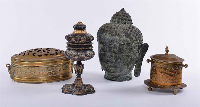 Lotto di oggetti in metallo  - Asta Antiquariato e Dipinti Antichi - Cambi Casa d'Aste