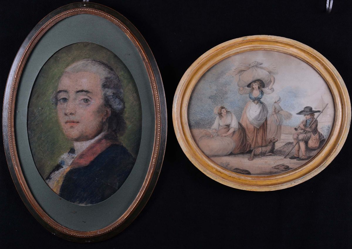 Quattro Stampe da Opere di A.carracci e Tiziano