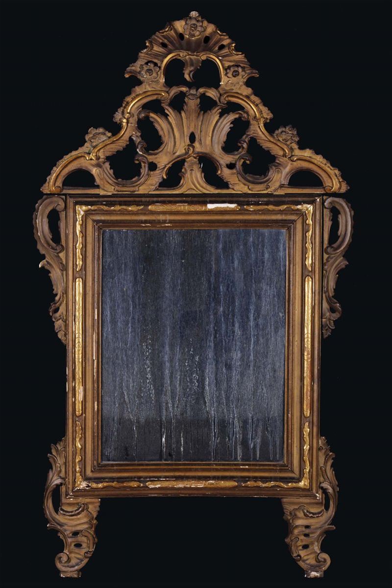 Specchiera intagliata e dorata, XVIII secolo  - Auction Antiques and Old Masters - Cambi Casa d'Aste