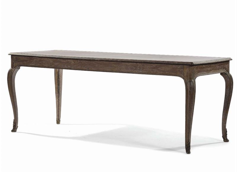 Tavolo scrivania Luigi XV in legno laccato, Francia XVIII secolo  - Auction Antiques and Old Masters - Cambi Casa d'Aste