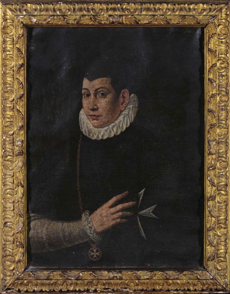 Scuola del XVII secolo Ritratto maschile  - Auction Antiques and Old Masters - Cambi Casa d'Aste