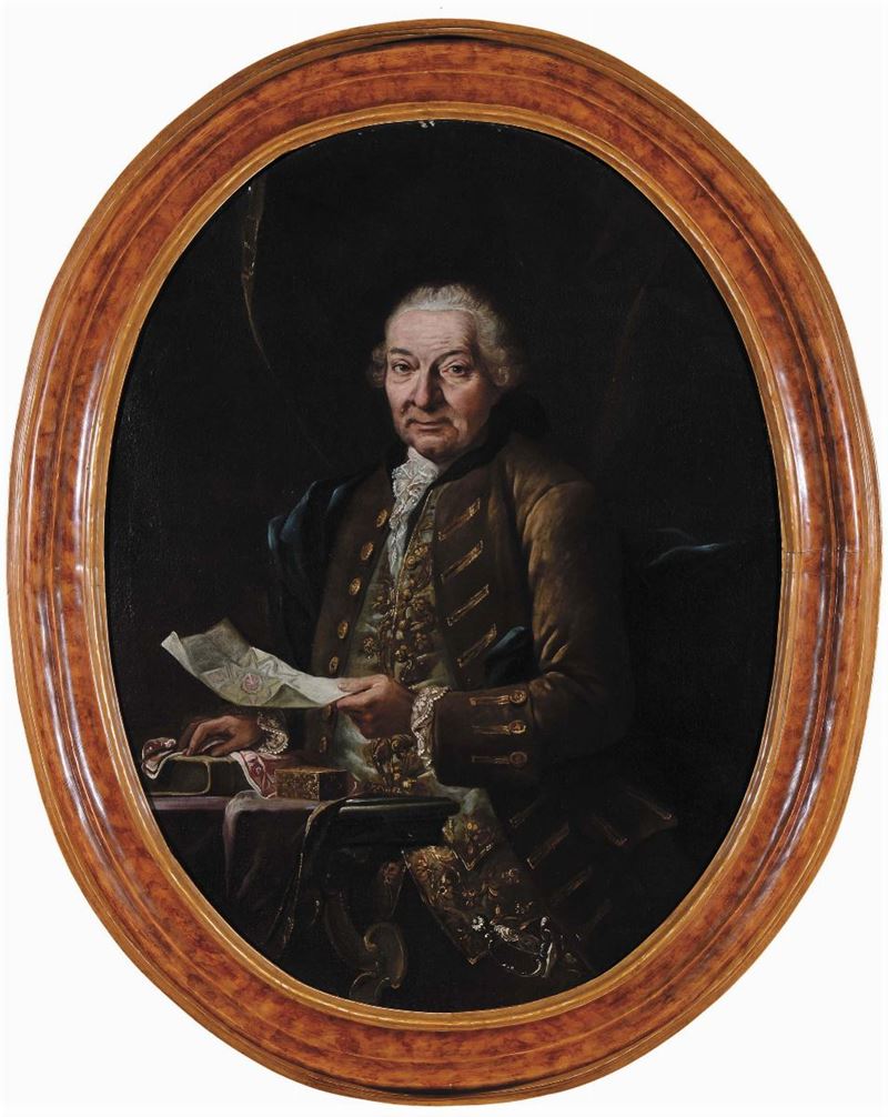 Domenico Duprà (1689-1770), attribuito a Ritratto di gentiluomo  - Asta Antiquariato e Dipinti Antichi - Cambi Casa d'Aste