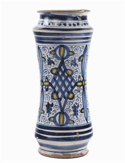 Albarello in Maiolica, Napoli XVIII Secolo