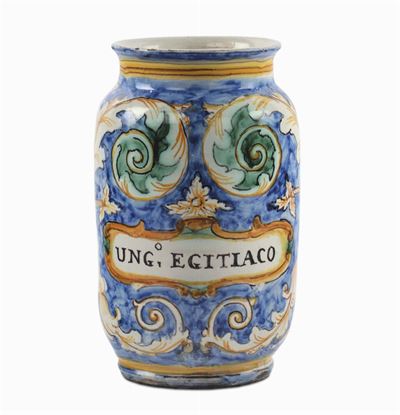 Albarello in Maiolica, Montelupo XVIII Secolo