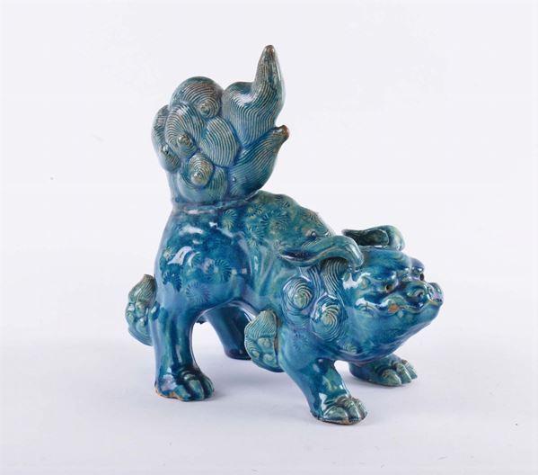 Animale fantastico in porcellana, Cina XIX secolo