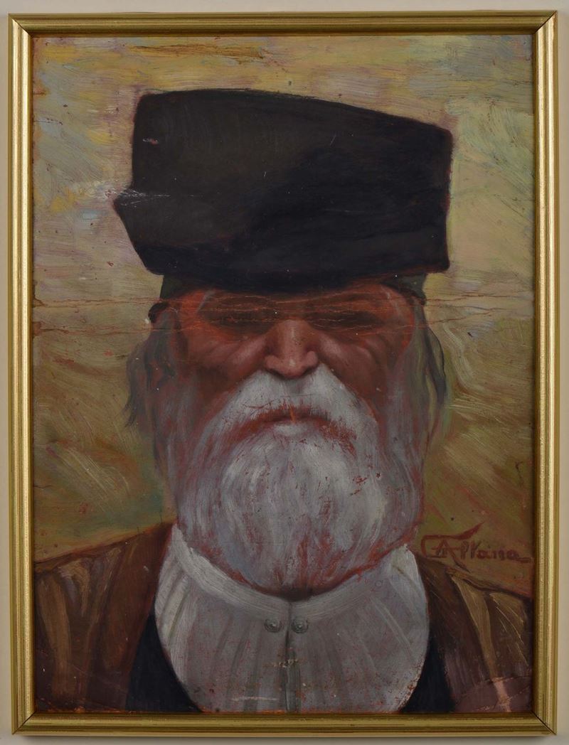 Giuseppe Altana (1886-1975) Ritratto maschile  - Asta Dipinti del XIX e XX secolo - Cambi Casa d'Aste