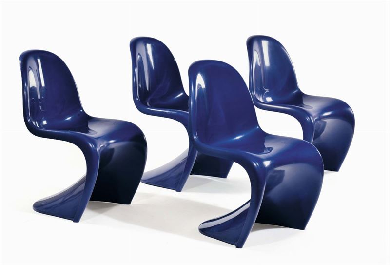 Verner Panton - Herman Miller Quattro sedie  - Auction Decorative Arts of XX Century - I - Cambi Casa d'Aste