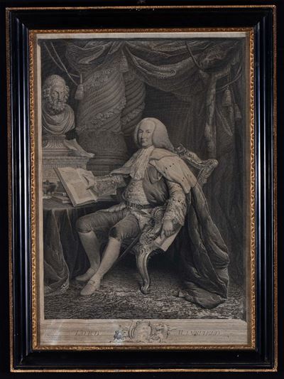 Stampa Inglese Raffigurante Lord Mansfield