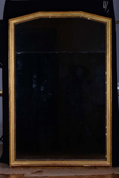 Specchiera Sagomata in Legno Dorato