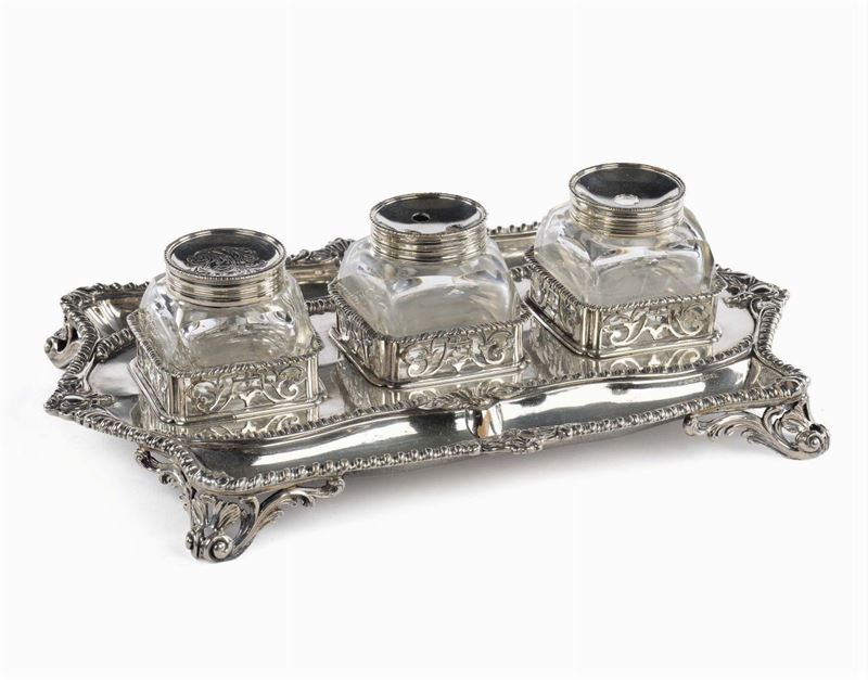 Calamaio in argento, Londra 1770  - Auction Antiques and Old Masters - Cambi Casa d'Aste