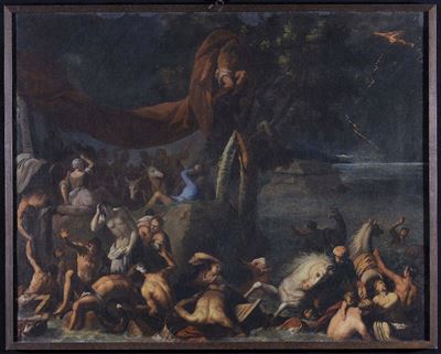 Giulio Carpioni (1611/13-1678), Attribuito Adiluvio Universale