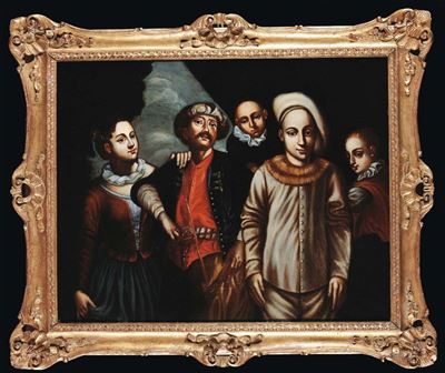 Scuola Veneta del XVIII Secoloepisodi della Commedia Dell'arte
