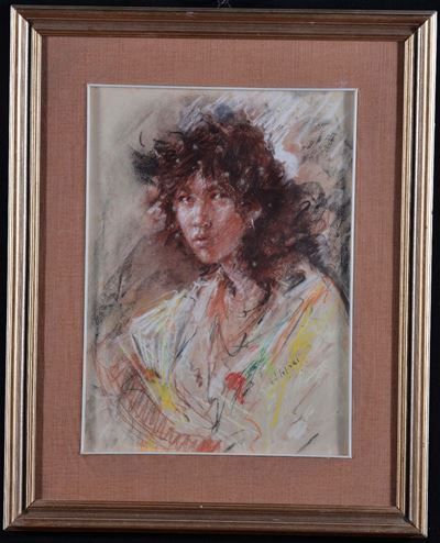 Clemente Tafuri (1903-1971)ritratto di Fanciulla