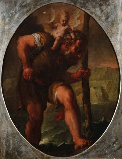 Scuola del XVIII Secolosan Cristoforo