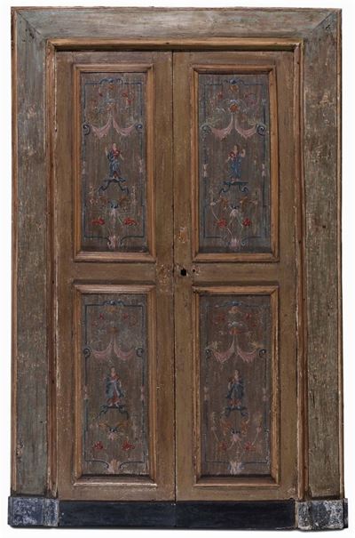 Porta a Due Ante Laccata, XVIII Secolo