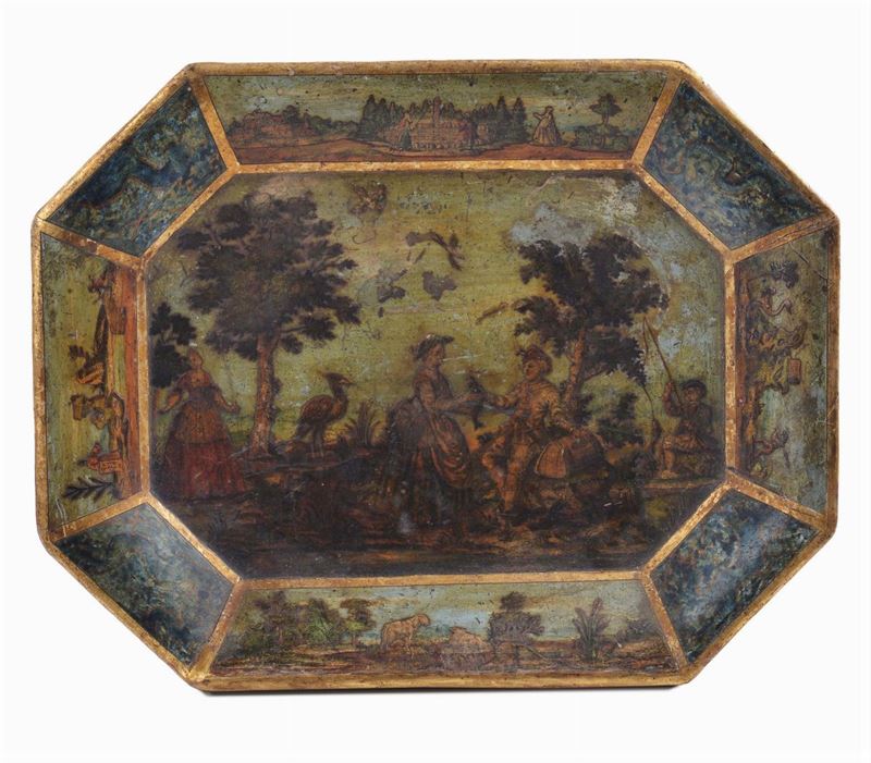 Vassoietto in legno sagomato, Venezia XVIII secolo  - Auction Antiques and Old Masters - Cambi Casa d'Aste