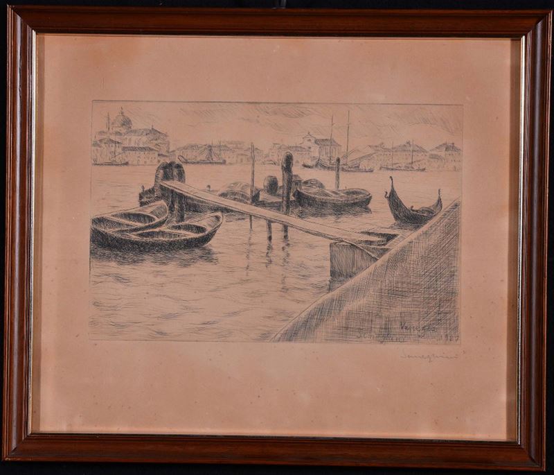 Pio Semeghini (1878-1964) Veduta di Venezia  - Auction Antiques and Old Masters - Cambi Casa d'Aste
