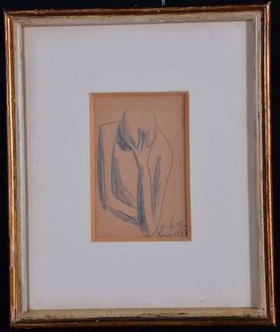 Pericle Fazzini (1913-1987)donna Pensierosa