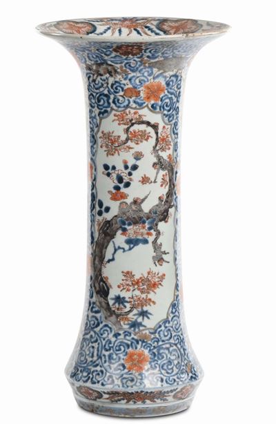 Vaso a Tromba in Porcellana Imari, Giappone, Arita, XVIII Secolo