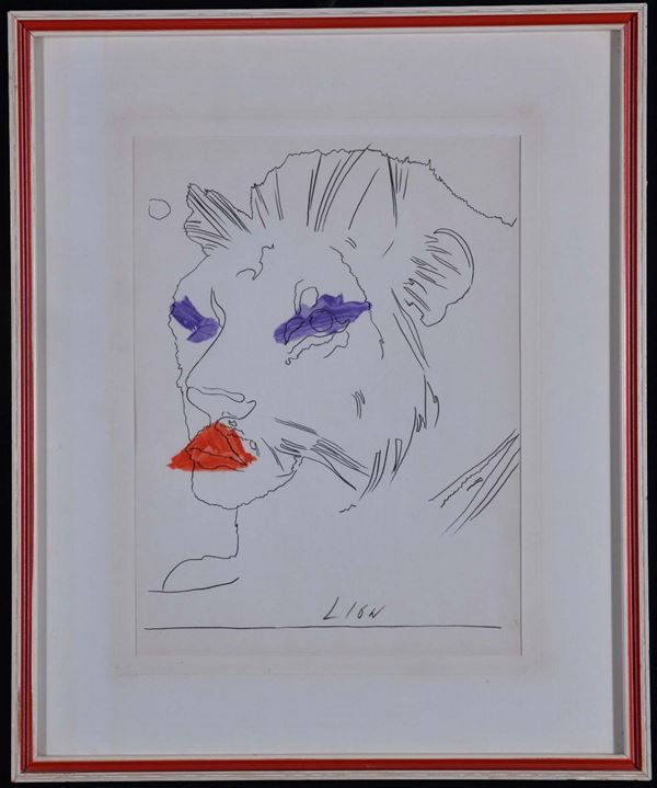 After Andy Warhol Lion