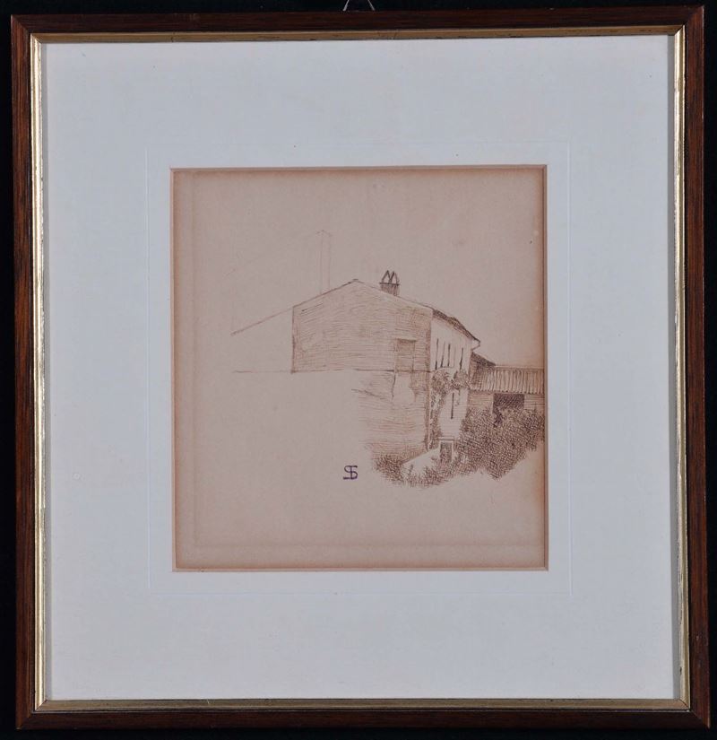 Da Telemaco Signorini Casolare  - Auction Antiques and Old Masters - Cambi Casa d'Aste