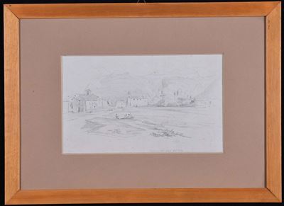 Giacinto Gigante (1806-1876), Attribuito Aveduta di Piedimonte Matese