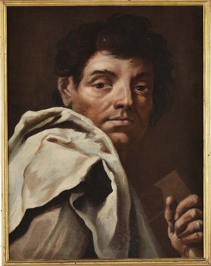 Francesco Fontebasso (1707-1769) Testa di San Taddeo (copia da Giambatista Piazzatta, incisa da Marco Pitteri)  - Auction Antiques and Old Masters - Cambi Casa d'Aste