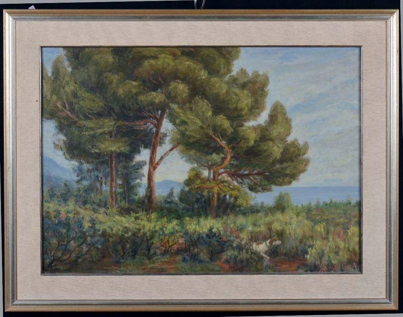 Armando Figallo (1892-1984) Pineta  - Auction 19th and 20th Century Paintings - Cambi Casa d'Aste