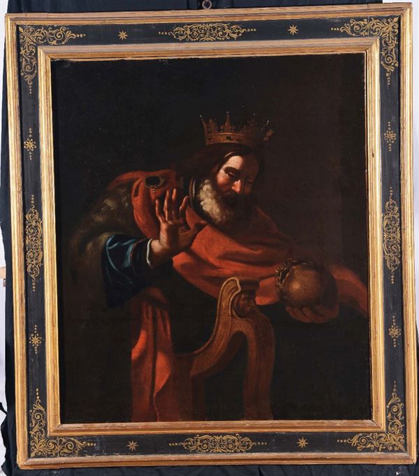 Giovanni Francesco Barbieri detto il Guercino (Cento 1591 - Bologna 1666), ambito di Re Davide