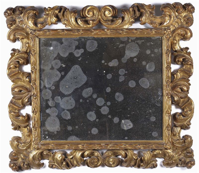 Specchiera in legno intagliato e dorato, XVIII secolo  - Auction Antiques and Old Masters - Cambi Casa d'Aste