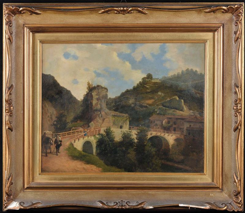 Giuseppe Canella (1837-1913) Paesaggio  - Asta Dipinti del XIX e XX secolo - Cambi Casa d'Aste