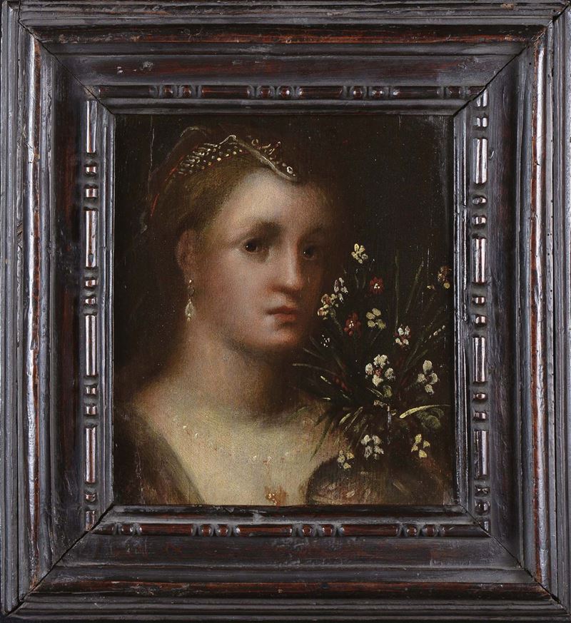 Scuola del XVIII secolo Ritratto femminile  - Asta Antiquariato e Dipinti Antichi - Cambi Casa d'Aste