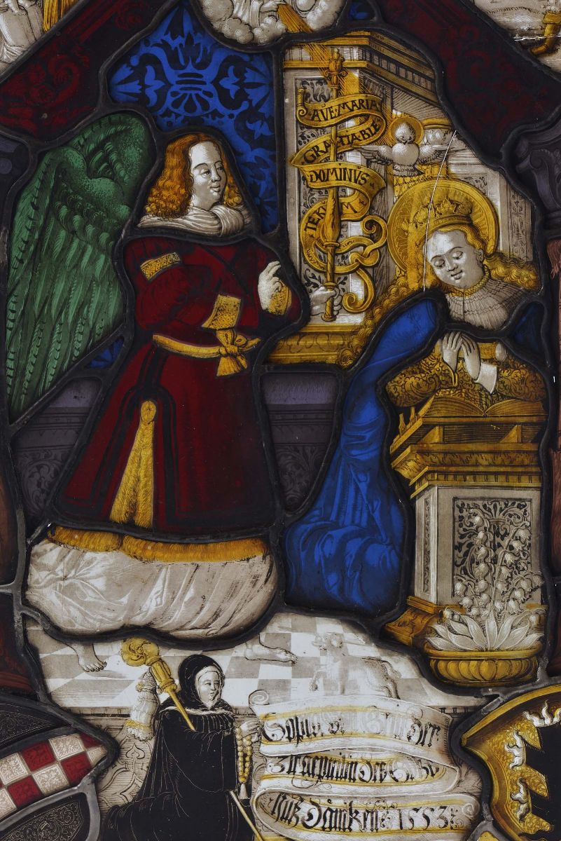 Vetrata al Piombo, XVII-XVIII Secoloannunciazione