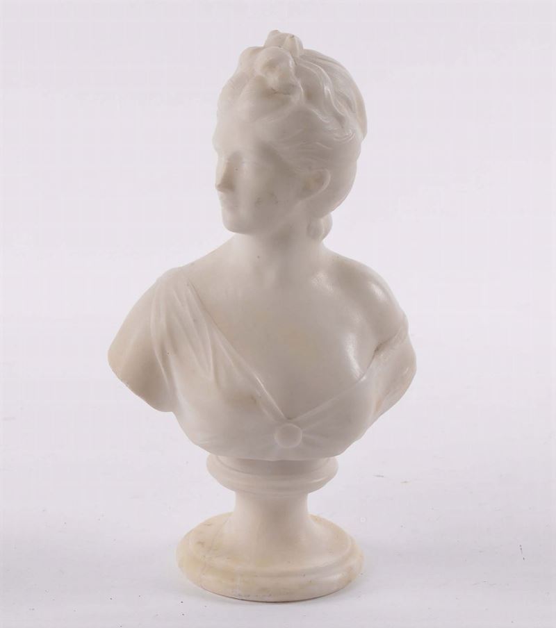 Busto femminile in alabastro  - Asta Antiquariato e Dipinti Antichi - Cambi Casa d'Aste