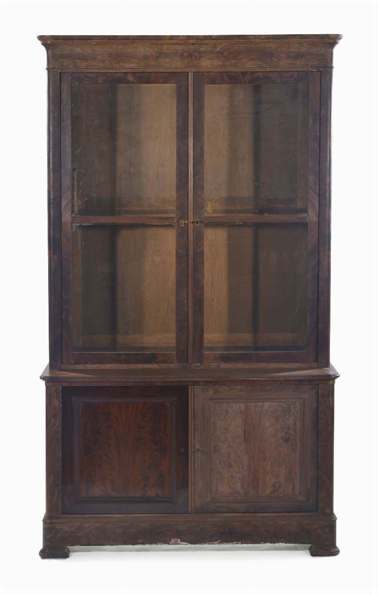 Libreria Carlo X in piuma di mogano  - Auction Antiques and Old Masters - Cambi Casa d'Aste