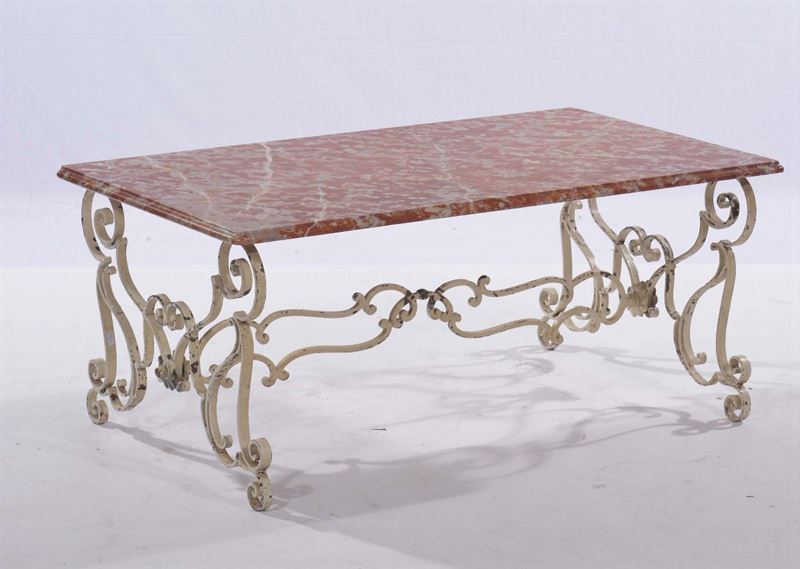 Tavolino da salotto in ferro  - Asta Antiquariato e Dipinti Antichi - Cambi Casa d'Aste